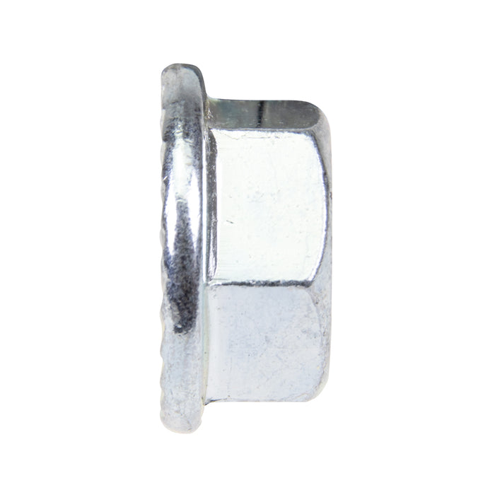 Écrou hexagonal à bride dentelée M8 classe 8 en acier zingué par Spaenaur Inc.