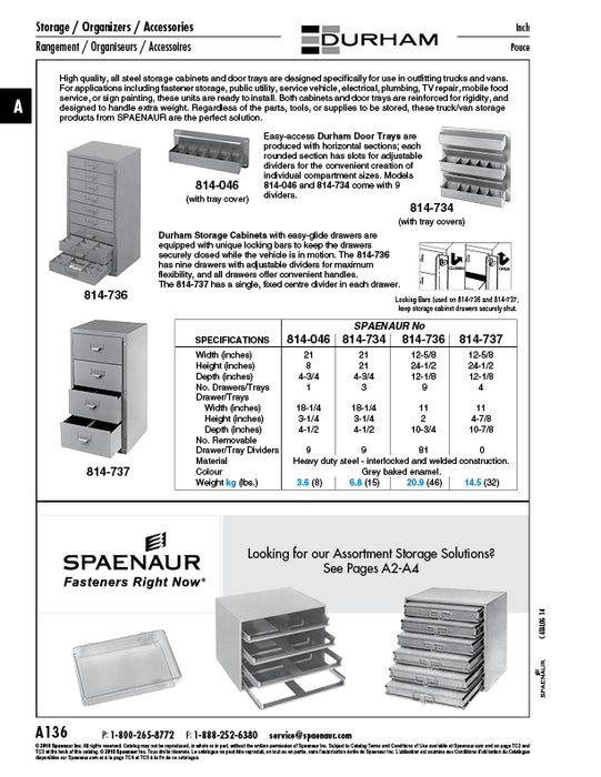 Plateau de porte avec couvercles, 3 plateaux 21 po L x 21 po H x 4-3/4 po P Acier, émail cuit gris par Spaenaur Inc.