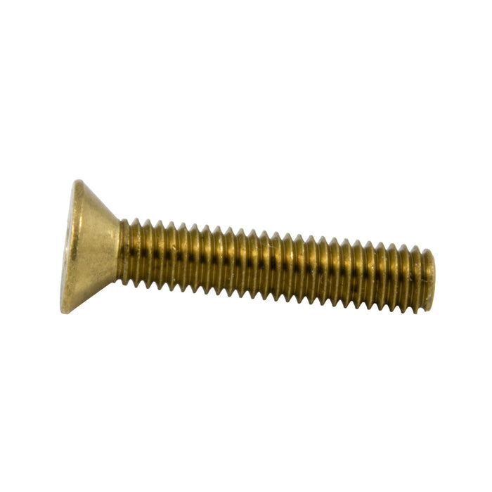 Machine Screw, Flat Head, Phillips Drive, #4-40 UNC x 3/8" Length, Brass Plain by Spaenaur Inc.