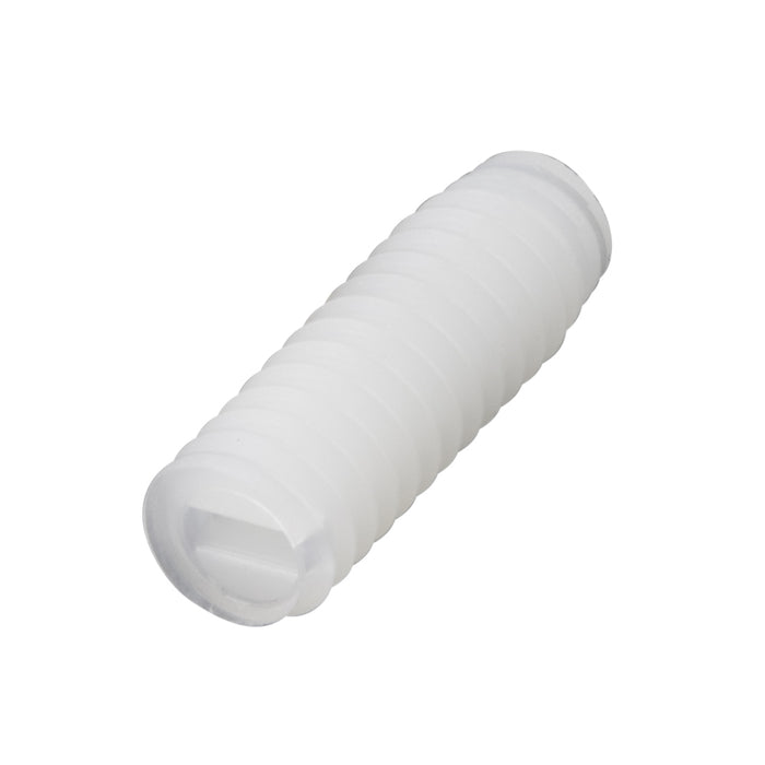 Slotted "GRub" Set Screw, Flat Point, Headless M8 x 1.25 Pitch x 25mm LG Nylon 6/6 Natural Finish