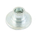 Flat Head Tubular Shoulder Rivet 1/8" x 11/32" O/A LGTH (3/16" x 3/32" Shoulder) Steel Trivalent Zinc Plated by Spaenaur Inc.