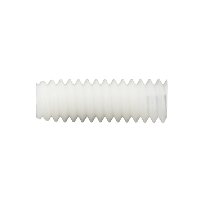 Hex SKT Set Screw Flat Pt, Headless #6-32 UNC x 1/8" Nylon 6/6 Natural Finish by Spaenaur Inc.
