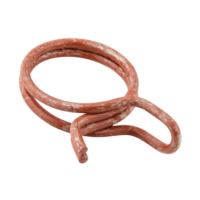 Collier de serrage à double fil métallique, diamètre nominal 1,250 po x diamètre du fil 0,110 po, fil métallique à haute résistance, couleur rouge zinc, par Spaenaur Inc.