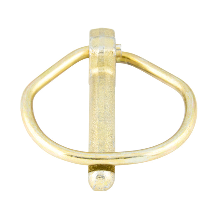 Safety Linch Pin, DIN 11023 11.5mm DIA x 55mm LGTH Drop forged Steel Yellow Galvanized