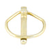Goupille de sécurité DIN 11023 9,5 mm de diamètre x 45 mm de longueur Acier forgé par estampage Galvanisé jaune par Spaenaur Inc.