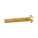 Machine Screw, Round Head, Slotted Drive, #0-80 UNF x 5/16" Length, Brass Plain by Spaenaur Inc.