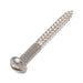 Wood Screw, Round Head, Slotted, #10 x 2" Length, Stainless Steel, ASME/ANSI B18.6.1 by Spaenaur Inc.