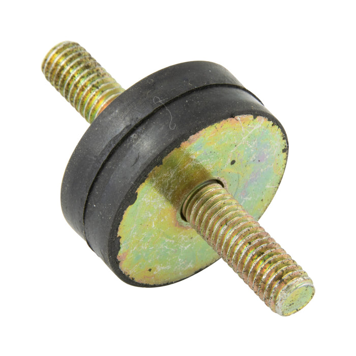 Support antivibration à boulonner, diamètre 9/16 po, avec vis 10-32 (2 extrémités), caoutchouc naturel noir, dureté 40-50, par Spaenaur Inc.