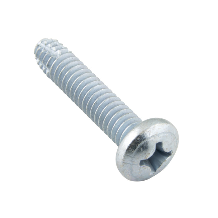 Thread-Cutting Screw, Phillips Pan #8-32 UNC x 3/4" LONG, Type F Low Carb Steel Case Hard Trivalent Zinc Plated, ANSI B18.6.4-1981