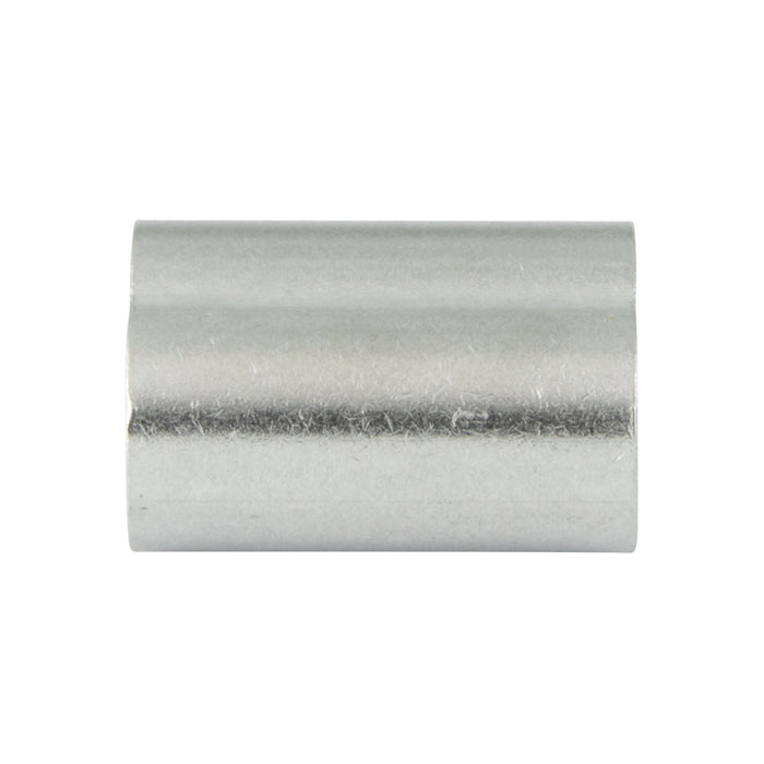 Oval Sleeve for Wire Rope, for 1/16" Cable DIA, Aluminum
