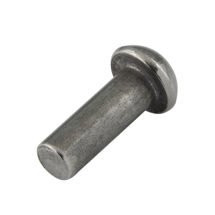Solid Rivet, Round Head 3/16" DIA x 1" LGTH C1008 Steel Annealed Plain Meets Specifications Of ANSI B18.1.1-1972 (R1981)