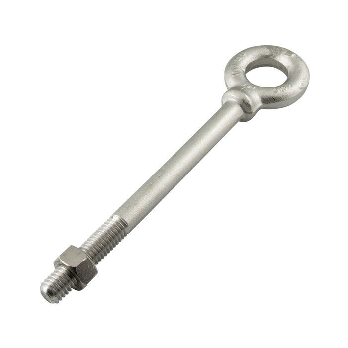 Eye Bolt, Shoulder Type 3/8"-16 UNC x 1-1/4", 3/4" Eye ID, 1-7/16" Eye OD Drop forged 1030 Steel Self Colored ANSI B18.15