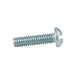 Machine Screw, Round Head, Combination Sqaure Socket Slot Drive, #10-24 UNC x 1-1/4" Length, Steel Zinc Plated by Spaenaur Inc.