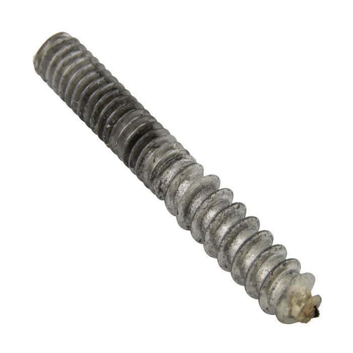 Hanger Bolts, Fully Threaded, #10-24 x 1-1/2" Length, Steel Plain