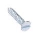 Tapping Screw, Flat Head Slotted Drive, Type AB, #4 x 1/2" Length, Steel Zinc Plated by Spaenaur Inc.