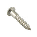 Wood Screw, Flat Head, Slotted, #4 x 1/2" Length, Stainless Steel, ASME/ANSI B18.6.1 by Spaenaur Inc.