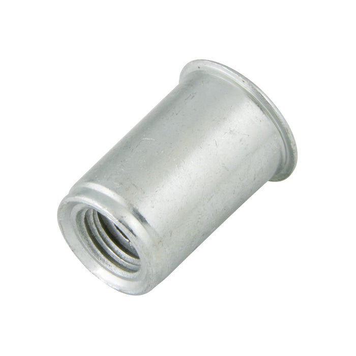 A-O Series Blind Threaded Insert M4 x .50-2.0mm Grip Steel, Trivalent Zinc Plated