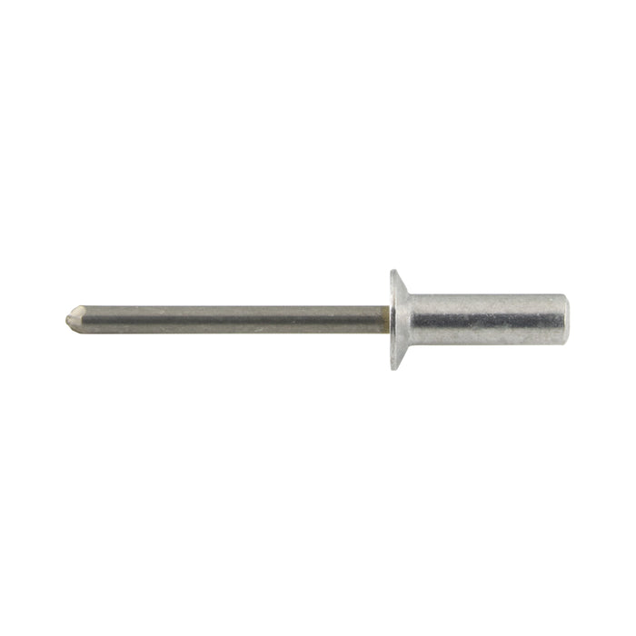 Pop Rivet 120 Degree Countersunk Head, Closed End 1/8" x .548" L (.251"-.312" Grip) Aluminum Rivet, Steel Mandrel