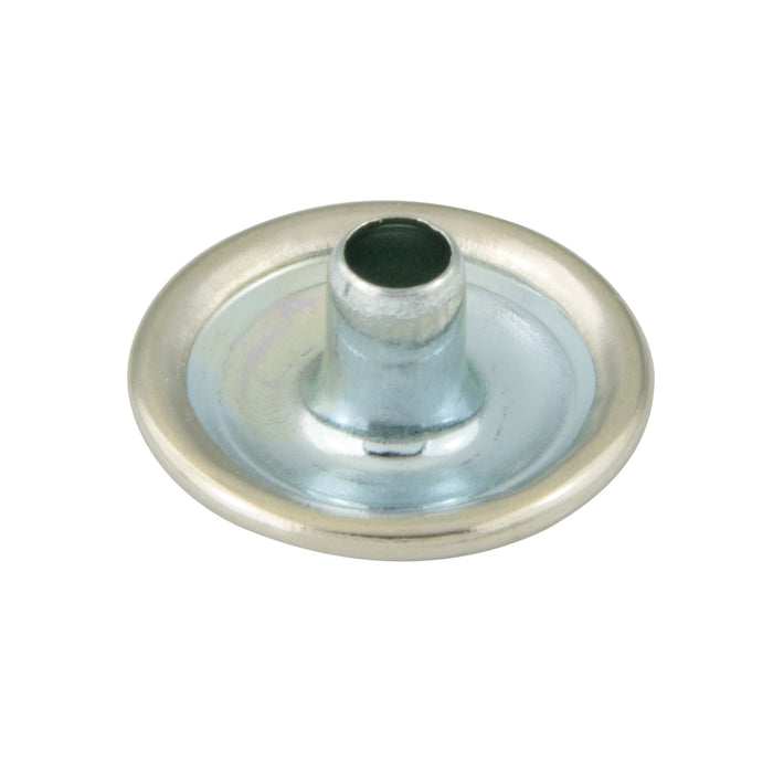Durable Fasteners Cap 24 Ligne (.600"),1/4" Barrel Length Brass Nickel Plated by Spaenaur Inc.