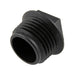 Threaded Pipe Plug, Flanged Sq Head 1/4"-18 NPT High Density Polyethylene Colour Black by Spaenaur Inc.