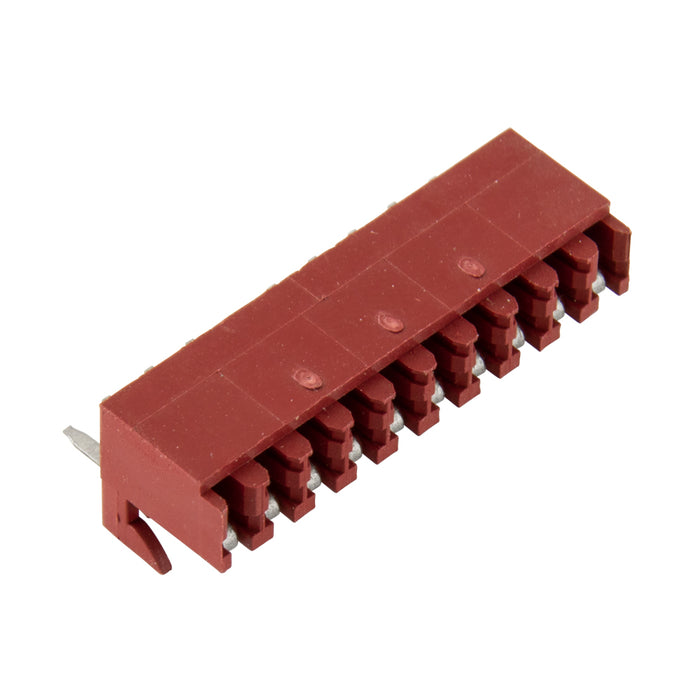Connecteur pour carte à circuit imprimé Système d'interconnexion Kk Espacement central de 2,54 mm (0,100 po) Série 4455-10Bc Nylon - Rouge Ul 94V-O, broche - laiton étamé, ignifuge par Molex®