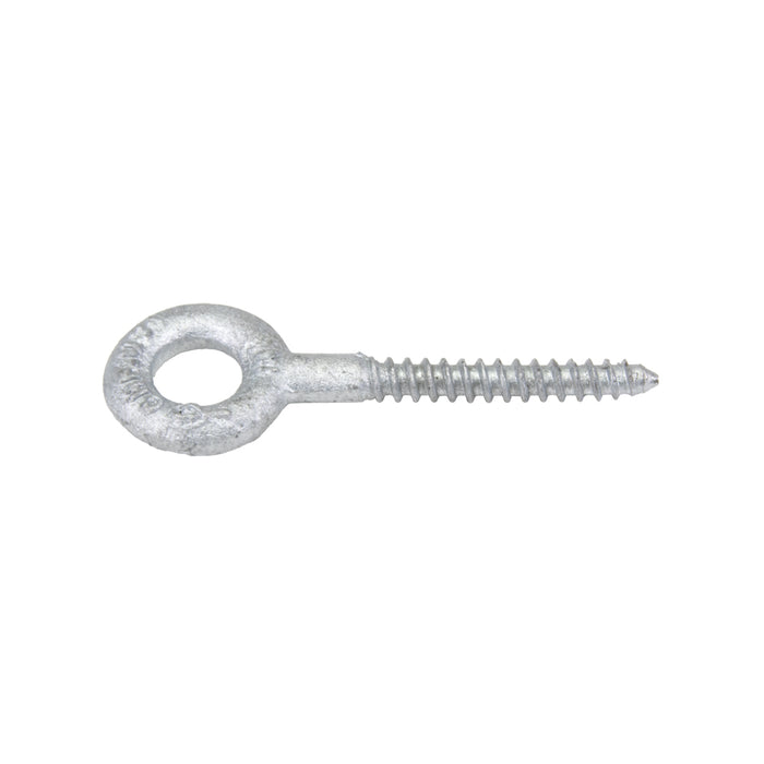Boulon à œil à vis 5/16 po x 2 1/4 po de longueur de tige, œil de 5/8 po de diamètre intérieur Acier forgé à chaud Galvanisé à chaud