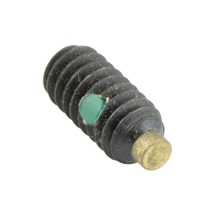 Hex Socket Set Screw with Brass Tip & Nylon Pellet Insert 3/8"-16 UNC x 1/2" LONG Alloy Steel