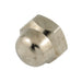 Écrou borgne, 3/8"-24, largeur 5/8", épaisseur 1/2", laiton nickelé par Tinnerman®