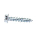 Tapping Screw, Indented Hex Washer Head Slotted Drive, Type AB, #8 x 1-1/4" Length, Steel Zinc Plated by Spaenaur Inc.