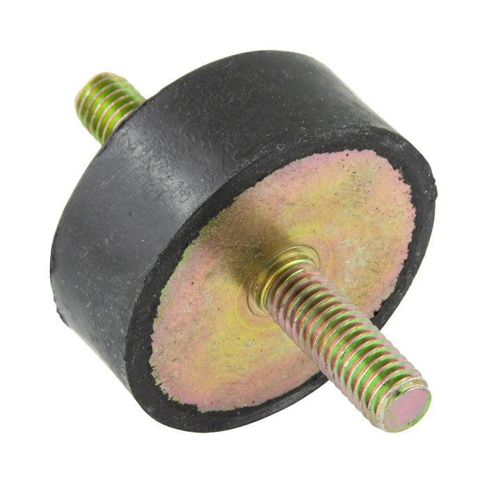 Double Ended Anti-Vibration Mount 2"OD x 3/4"HT, 3/8"-16 UNC Studs Neoprene Black, 50 Duro