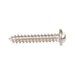 Tapping Screw, Round Head One-Way Slotted Drive, Type A, #10 x 5/8" Length, Steel Nickel Plated by Spaenaur Inc.