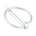 Goupille de sécurité avec anneau élastique en acier 6 mm de diamètre x 45 mm de longueur C-1018 Acier trempé et chromé au zinc (option doré/transparent) par Spaenaur Inc.