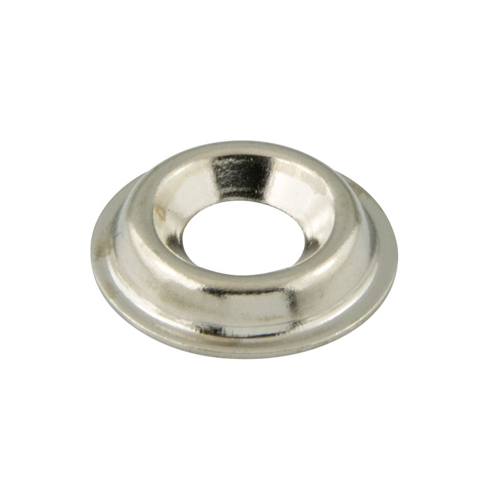 Countersunk Washer Flange Type for #6 Screw Brass, Nickel Plated