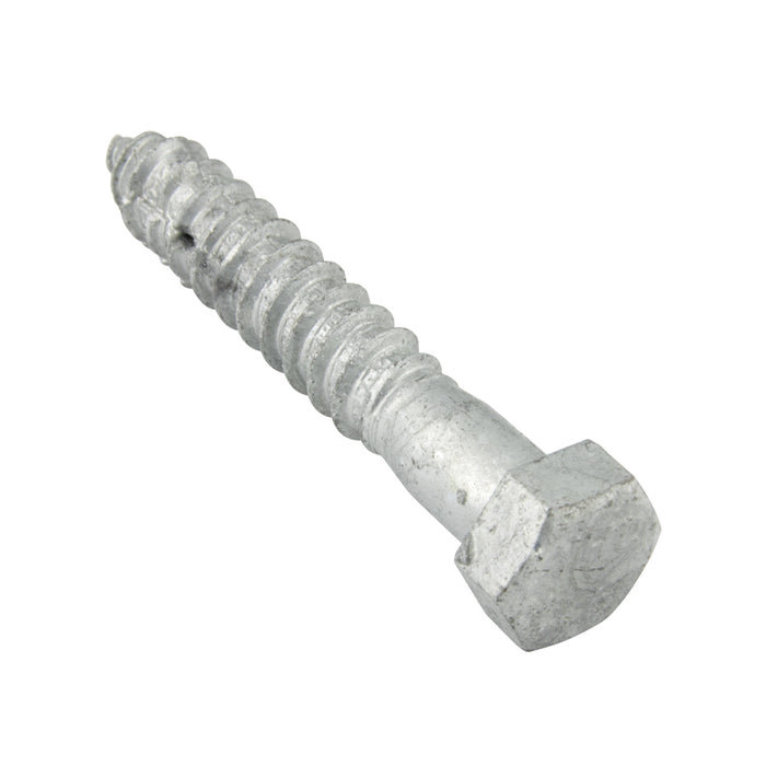 Lag Screw, Hex Head, 5/8" x 5", Steel Hot Dip Galvanized, ASME/ANSI B18.2.1