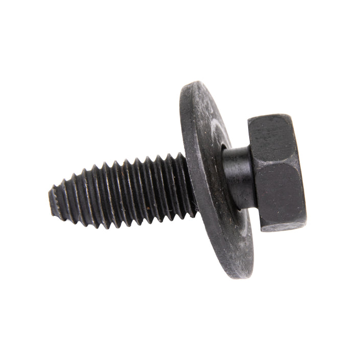 Machine Screw, Hex Head Bolt With Conical Washer Head, Unslotted Drive, 8 mm x 1.25 x 25 mm Length, Steel Plain by Spaenaur Inc.