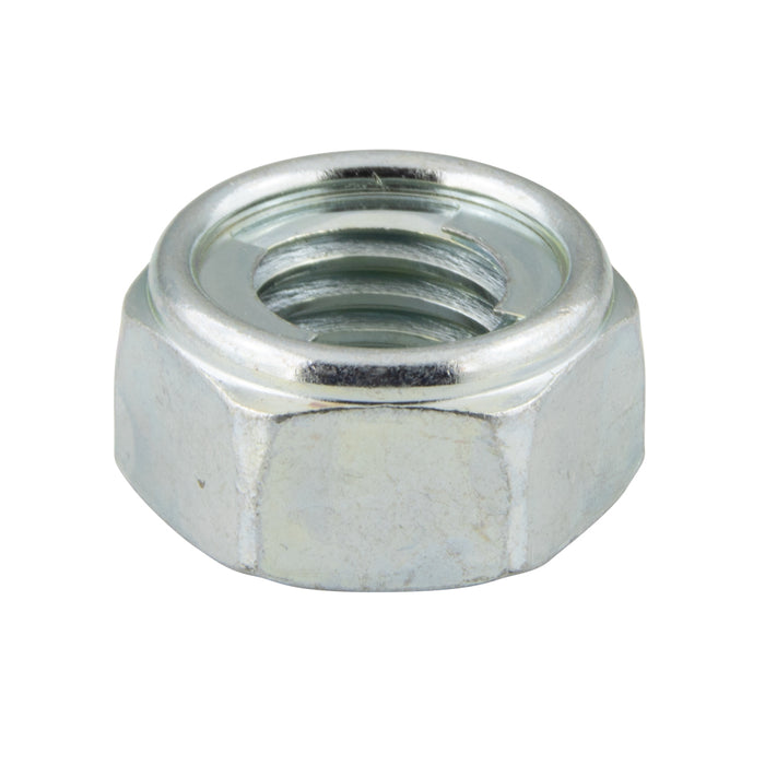 Fujilok Hex Finished Full Locknut with 301 Stainless Steel Insert M20 x 2.50 Pitch Low Carbon Steel Zinc Plated And Clear Chromate by Spaenaur Inc.
