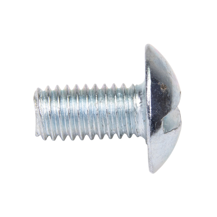 Machine Screw, Truss Head, Slotted Drive, #10-32 UNF x 3/8" Length, Steel Zinc Plated Trivalent by Spaenaur Inc.