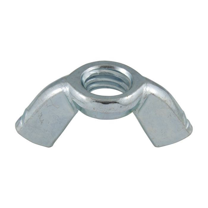Écrou à oreilles n° 10-24 UNC x 27/32" d'envergure Acier à faible teneur en carbone Forgé à froid Zingué, ANSI B18.17-1968 par Spaenaur Inc.