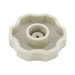 Bouton Shear-Loc, style rosette, compatible avec vis M10 (diamètre extérieur 38 mm), Dupont Delrin 500 gris, par Spaenaur Inc.