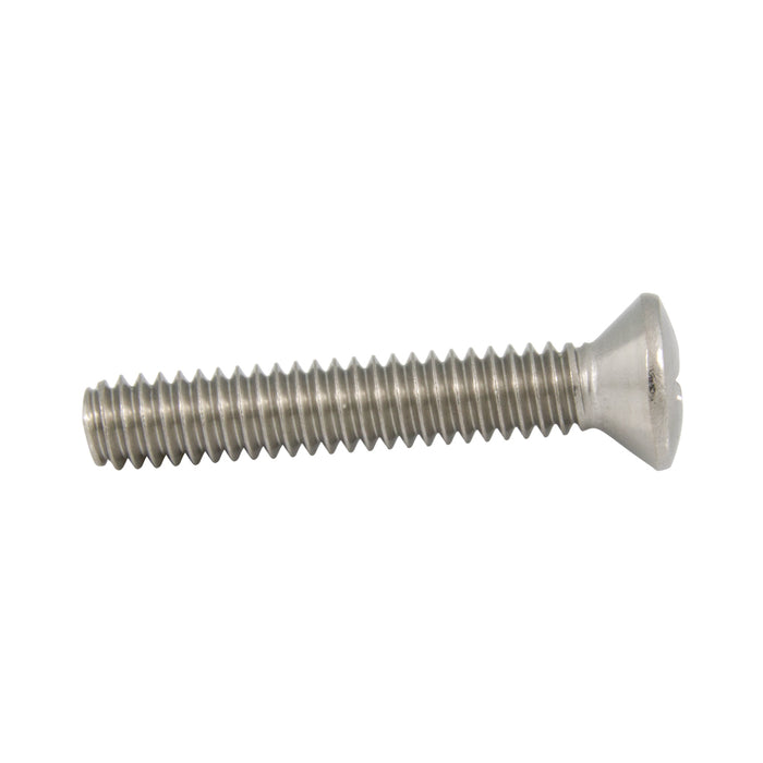 Machine Screw, Oval Head, Phillips Drive, M5 x 0.80 mm UNC x 12 mm Length, Stainless Steel by Spaenaur Inc.