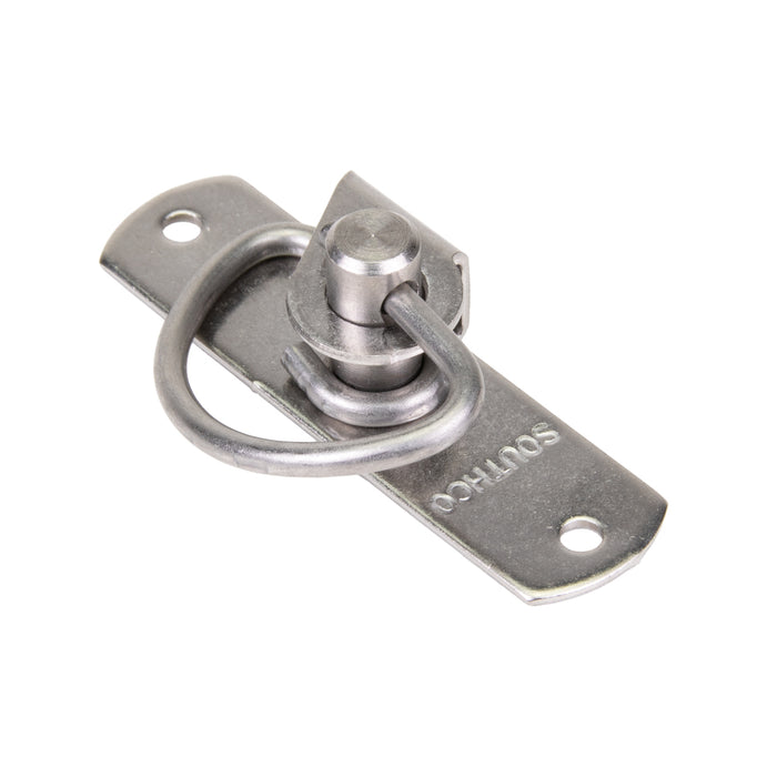 Spring Latch, Medium Size, Slotted Head, Rivet Mounting, .060"-.380" Grip Range Stainless Steel Passivated