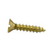 Wood Screw, Flat Head, Slotted, #8 x 2" Length, Brass, ASME/ANSI B18.6.1 by Spaenaur Inc.