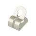 Ball Chain Coupling Type "D" for #3-#6 Chain (.130" Hole DIA) 19/64" L x 17/64" W x 11/64" HT Brass, Nickel Plated by Spaenaur Inc.