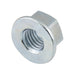 Écrou à bride 5/8"-11 UNC (filetage 1-1/16" x diamètre extérieur de la bride 1-3/8") en acier trempé, finition oxydée noire, fabriqué par Spaenaur Inc.