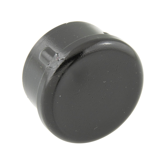 Bouchon rond 16-18 GA x 1 po de diamètre extérieur de base en polyéthylène noir de Spaenaur Inc.