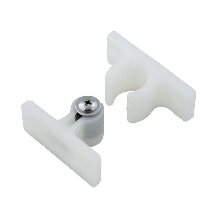 Adjustable Door Holder (2 Pieces) with Brass Nickel PLTD Screw Nylon