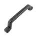 Pull Handle 7 1/2" O/A Length Stamped Steel Black Polyurethane Coating by Spaenaur Inc.