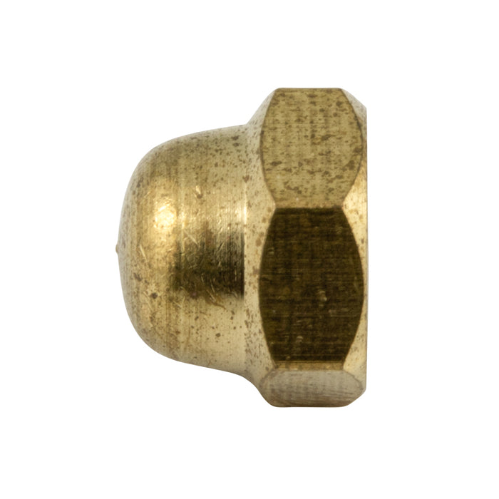 Cap Nut, M6 x 1.00 mm, 10.0 mm WAF, 12.0 mm THK, Brass , DIN 1587