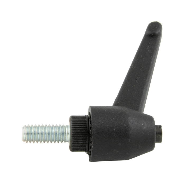 Indexed Clamping Lever, Male 3.03" Length, 1/4"-20 x 0.75" Stud 1.81" Overall Height Thermoplastic Material Black