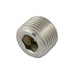 Bouchon conique à douille hexagonale 3/4 po, cône 1/16 po NPT, acier inoxydable, court, standard, par Spaenaur Inc.